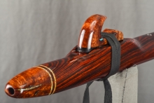 Cocobolo Native American Flute, Minor, Mid A-4, #L28F